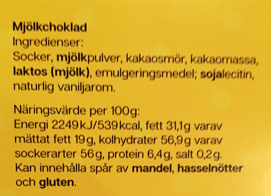 Chokladpåskägg i kartong